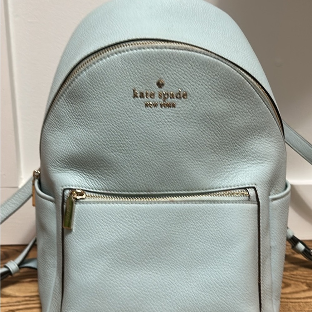 Kate Spade Cream Backpack with Gold Accents - Picture 3 of 6